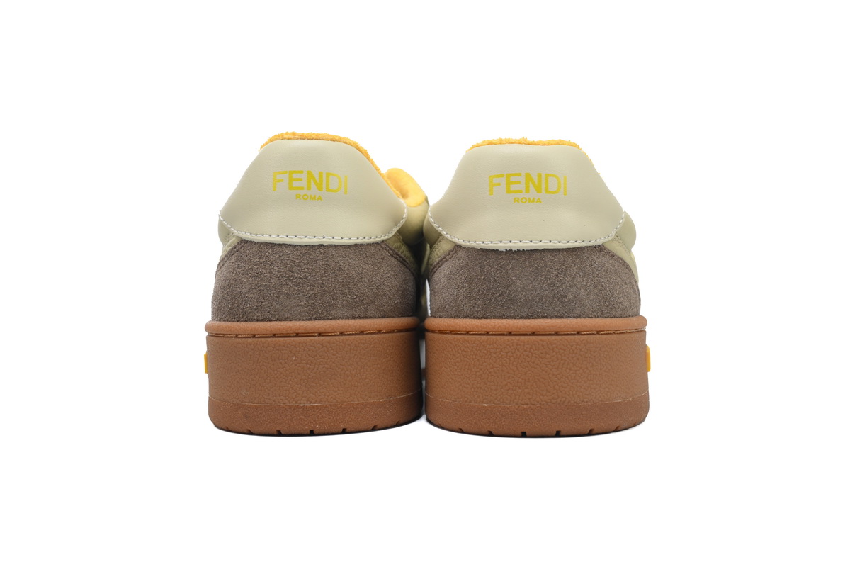 Replica Fendi Shoe Fendi Match Grey Yellow