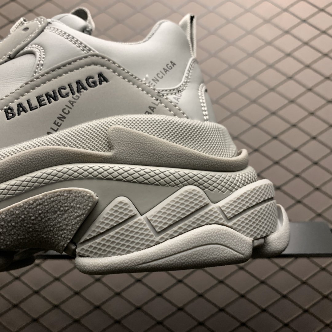 Replica Balenciaga Shoe Balenciaga Triple S All Gray Size 35-45