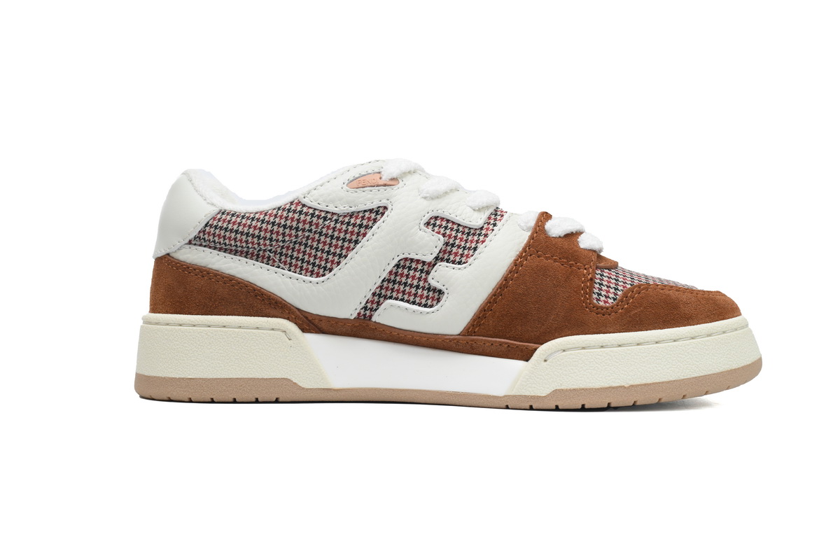 Replica Fendi Shoe  Fendi Match White Brown