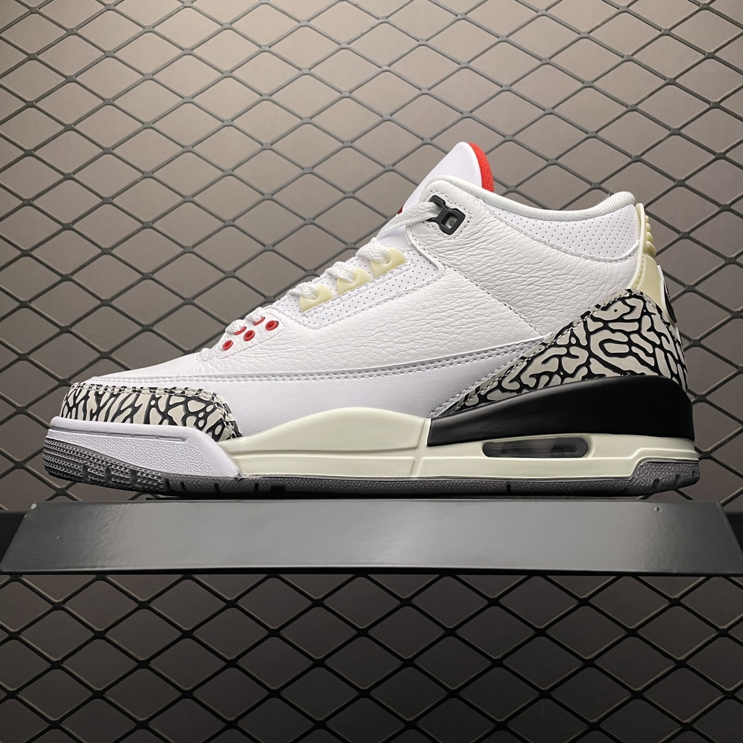 Replica Air Jordan Shoe Air Jordan 3 White Cement AJ3 DN3707-100 Size 40-47.5