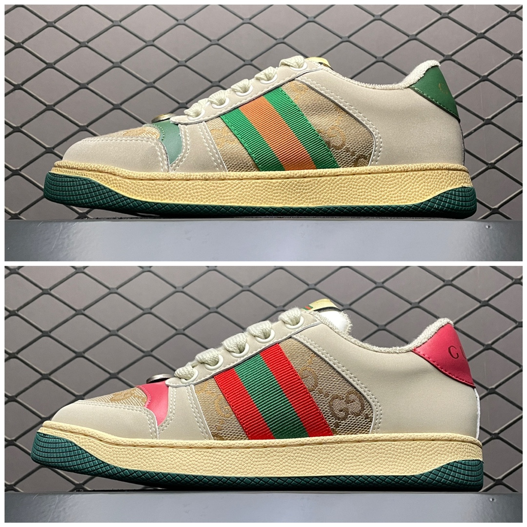 Replica GUCCI Shoe Gucci Screener Youth ShoesSize 27 28 29 30 31 32 33 34 35