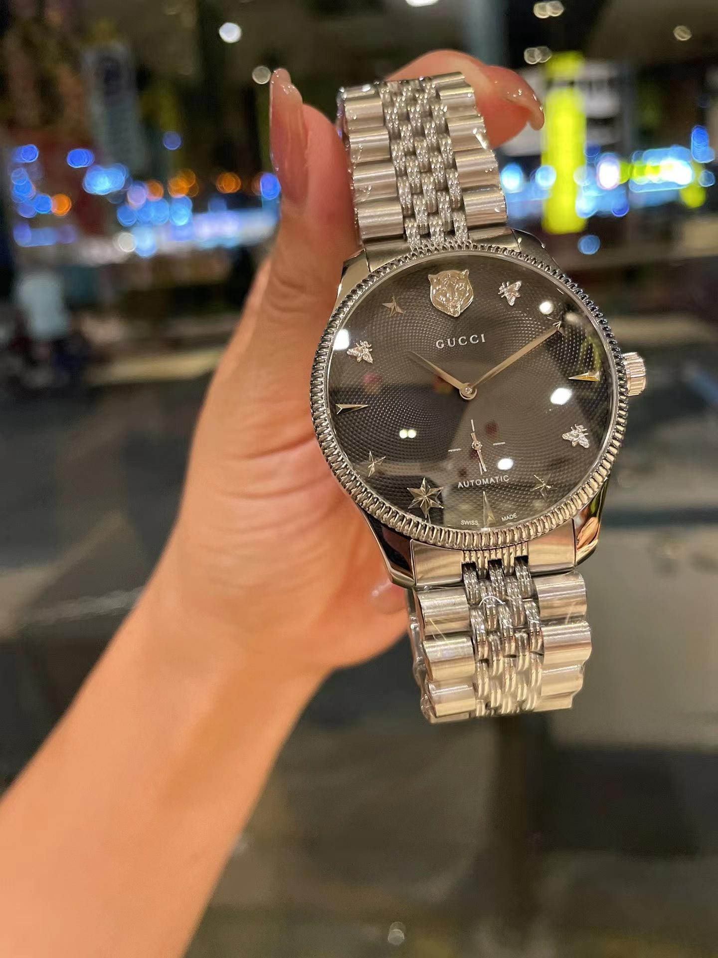 Replica Gucci 904l Stainless Steel Automatic Machine Watch 42MM