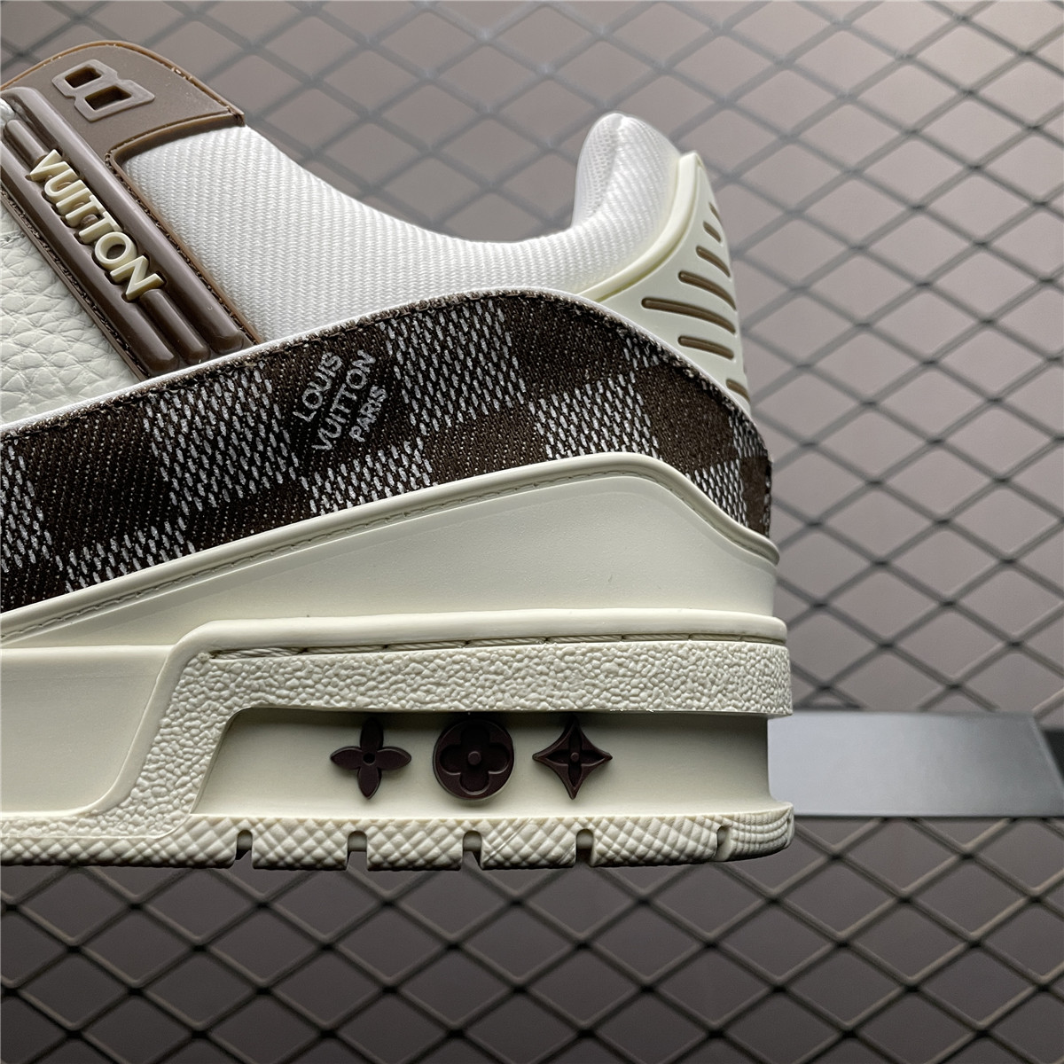 Replica LV Shoe  Louis Vuitton LV Trainer Brown