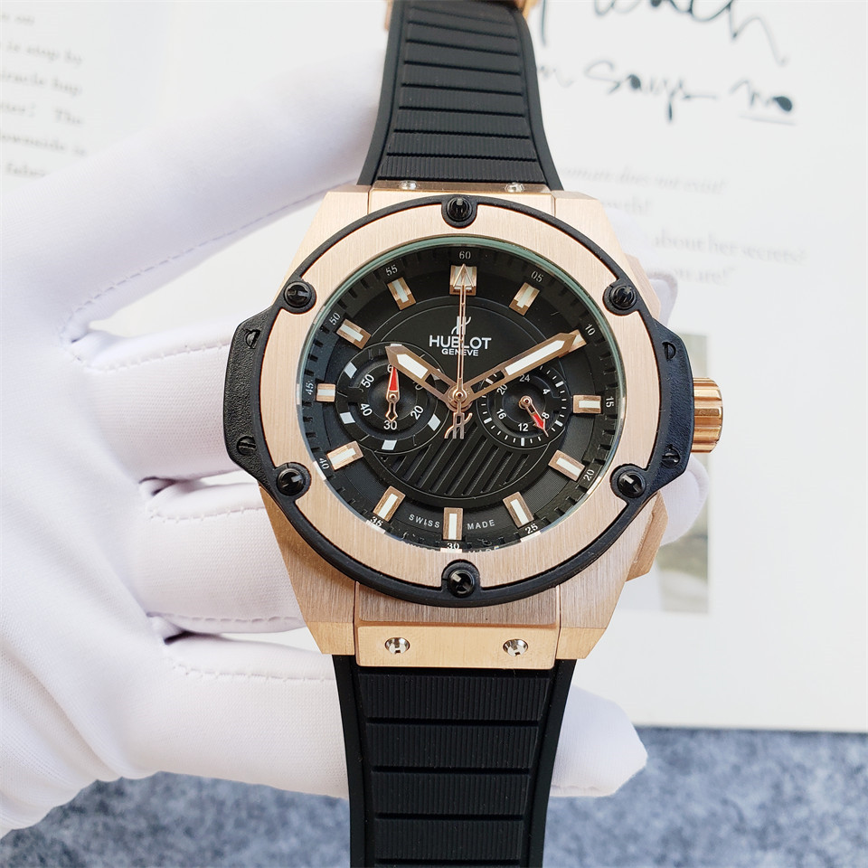 Replica Hublot 904l Stainless Steel Quartzl Watch 45MM