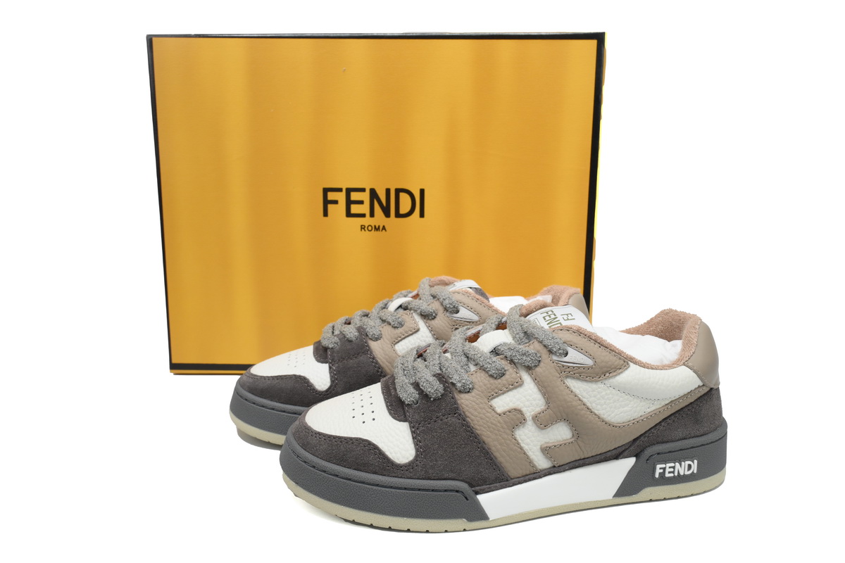 Replica Fendi Shoe Fendi Match Dark Grey