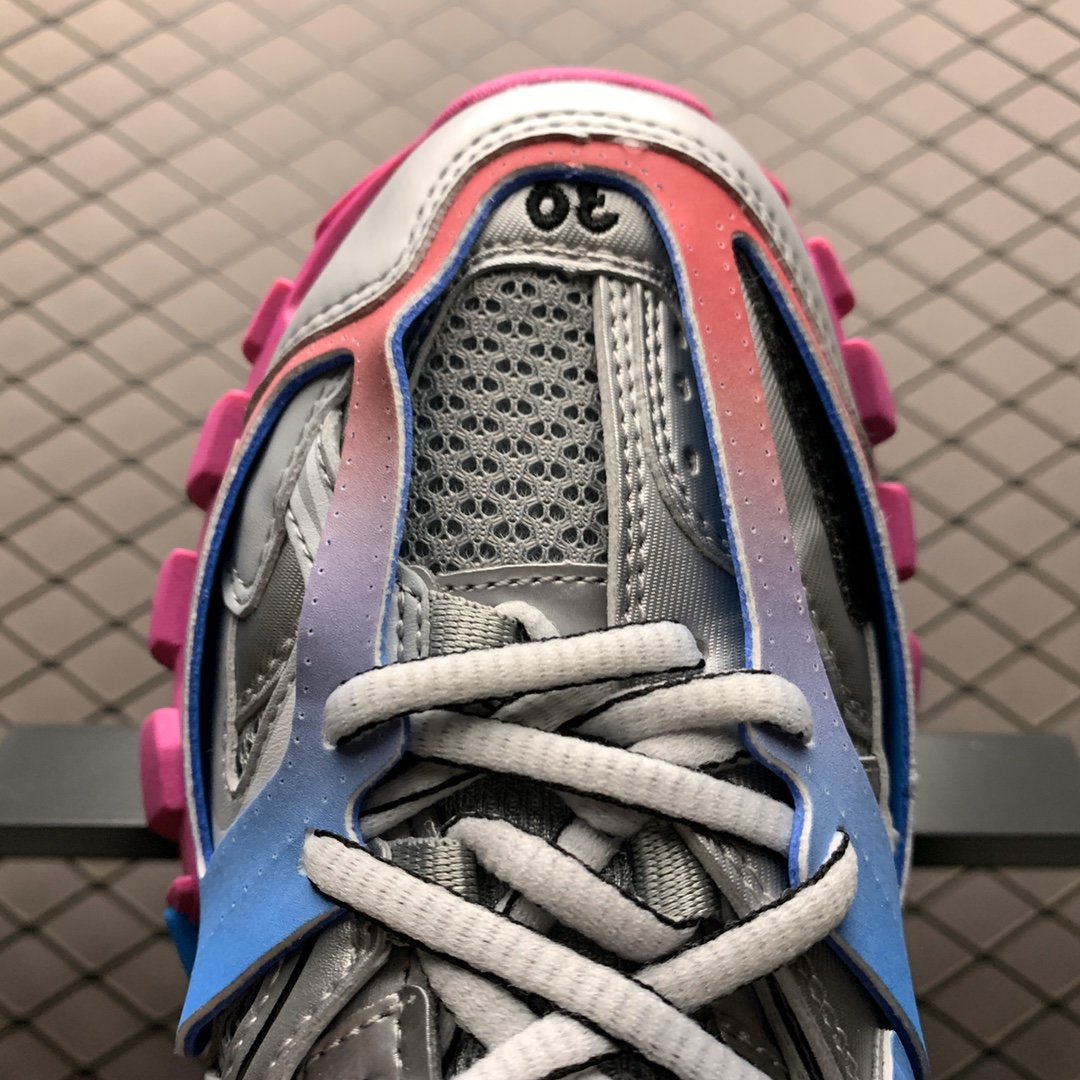 Replica Balenciaga Shoe Balenciaga Track Gray Blue Pink Size 36-45