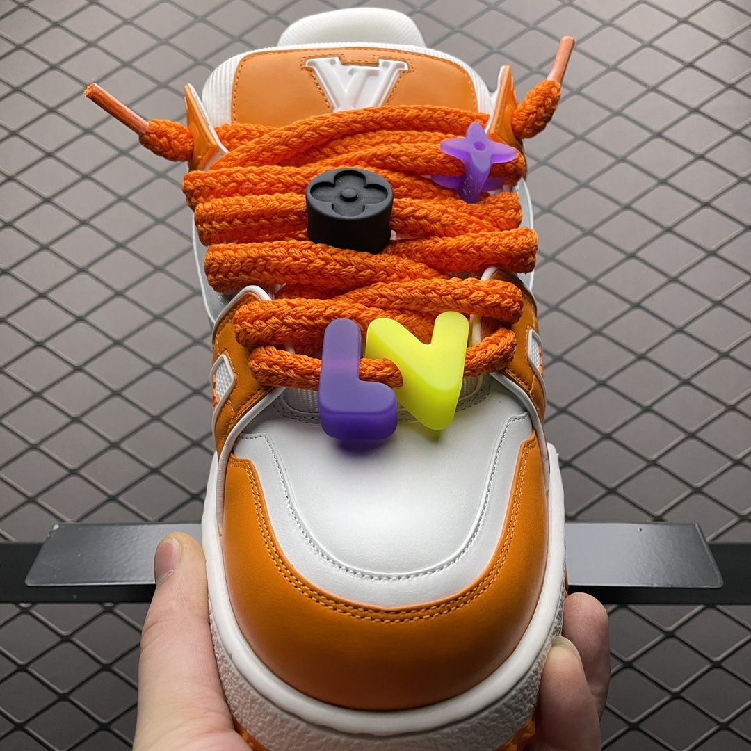 Replica Louis Vuitton Shoe Louis Vuitton LV Trainer Maxi 4-5cm SIZE 35-45 Orange