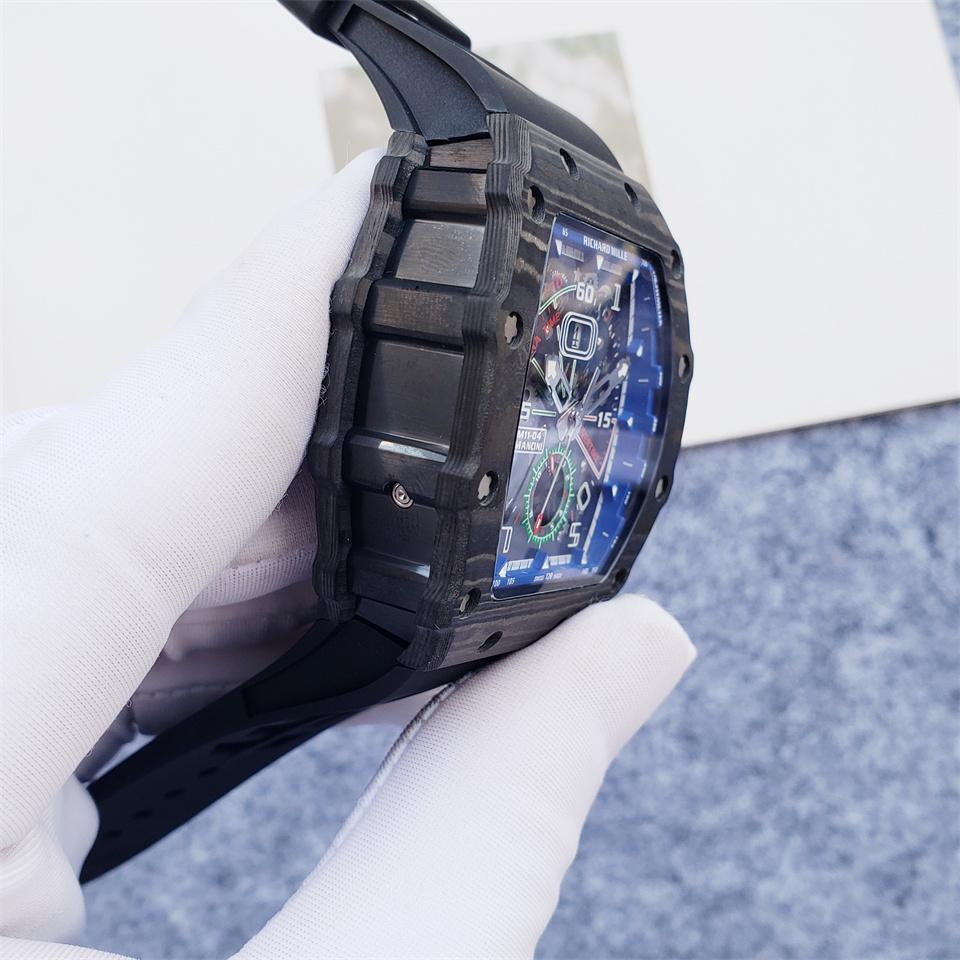 Replica Richard Mille Carbon Fiber Automatic Machine Watch 44MM