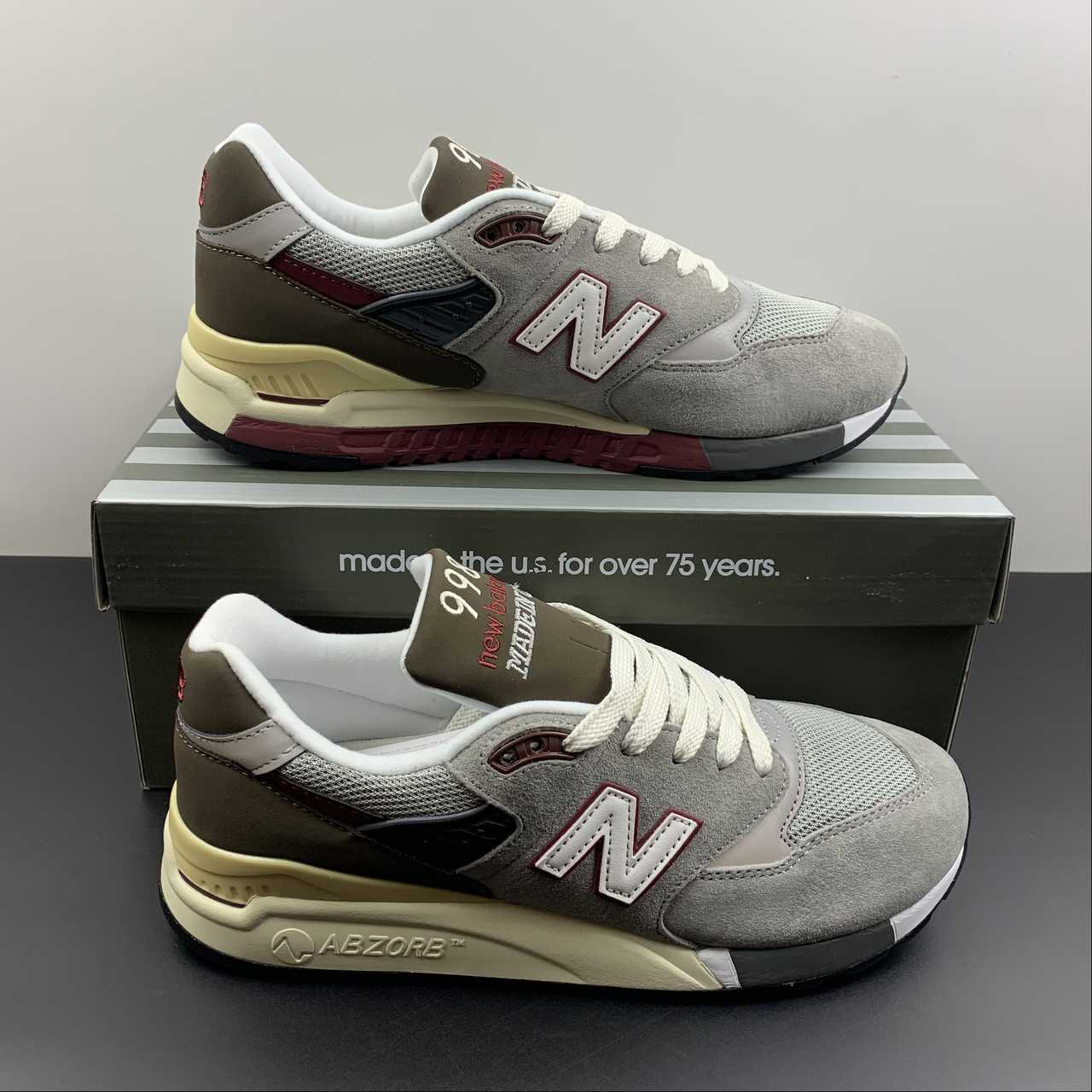 Replica New Balance Shoe New Balance NB998 M998GB   39.5 40 40.5 41.5 42 42.5 43 44