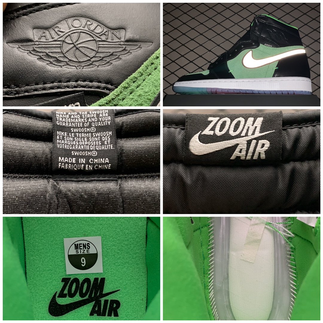 Replica Air Jordan Shoe Air Jordan 1 High Zoom Zen Green CK6632-002 40-47