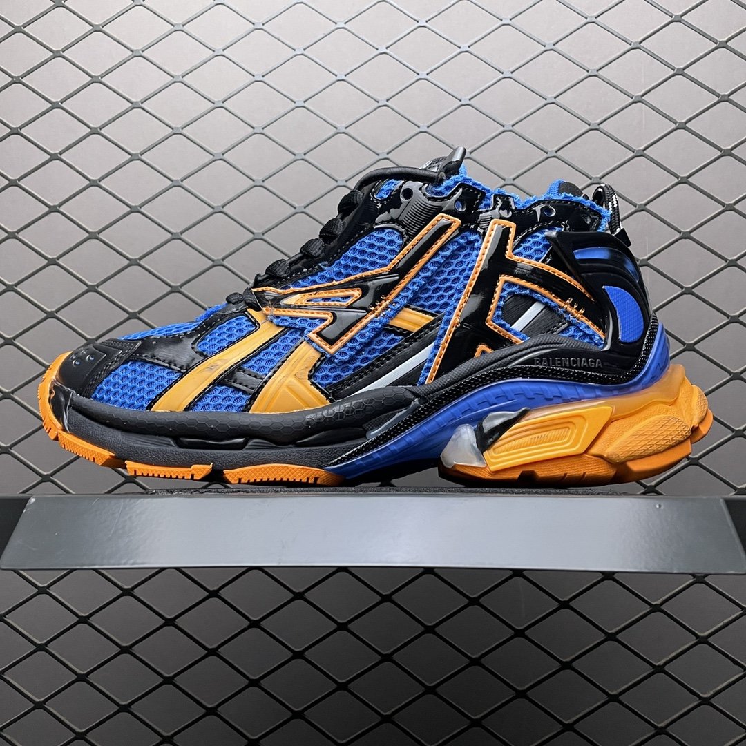 Replica Balenciaga Shoe Balenciaga Runner Blue Orange Size 35-46 63OGUI75