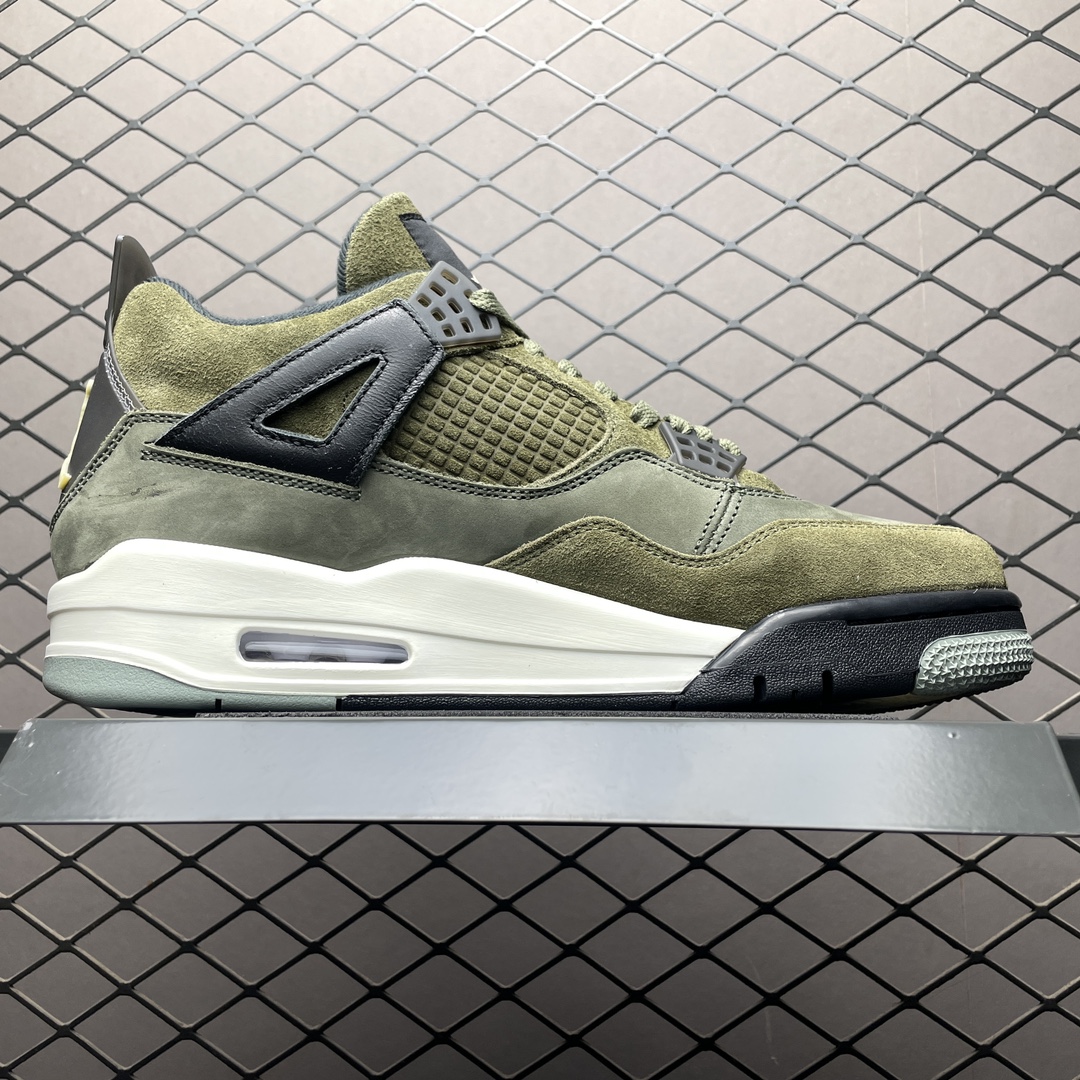 Replica Air Jordan Shoe Air Jordan 4 Olive Canvas AJ4 FB9927-200 Size 40-47.5