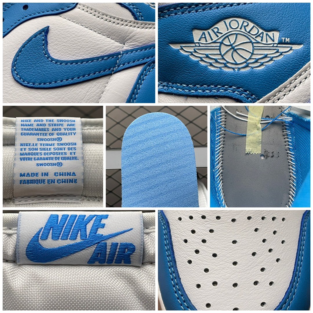Replica Air Jordan Shoe Air Jordan 1 Retro High OG UNC 555088-117  Size 40-47