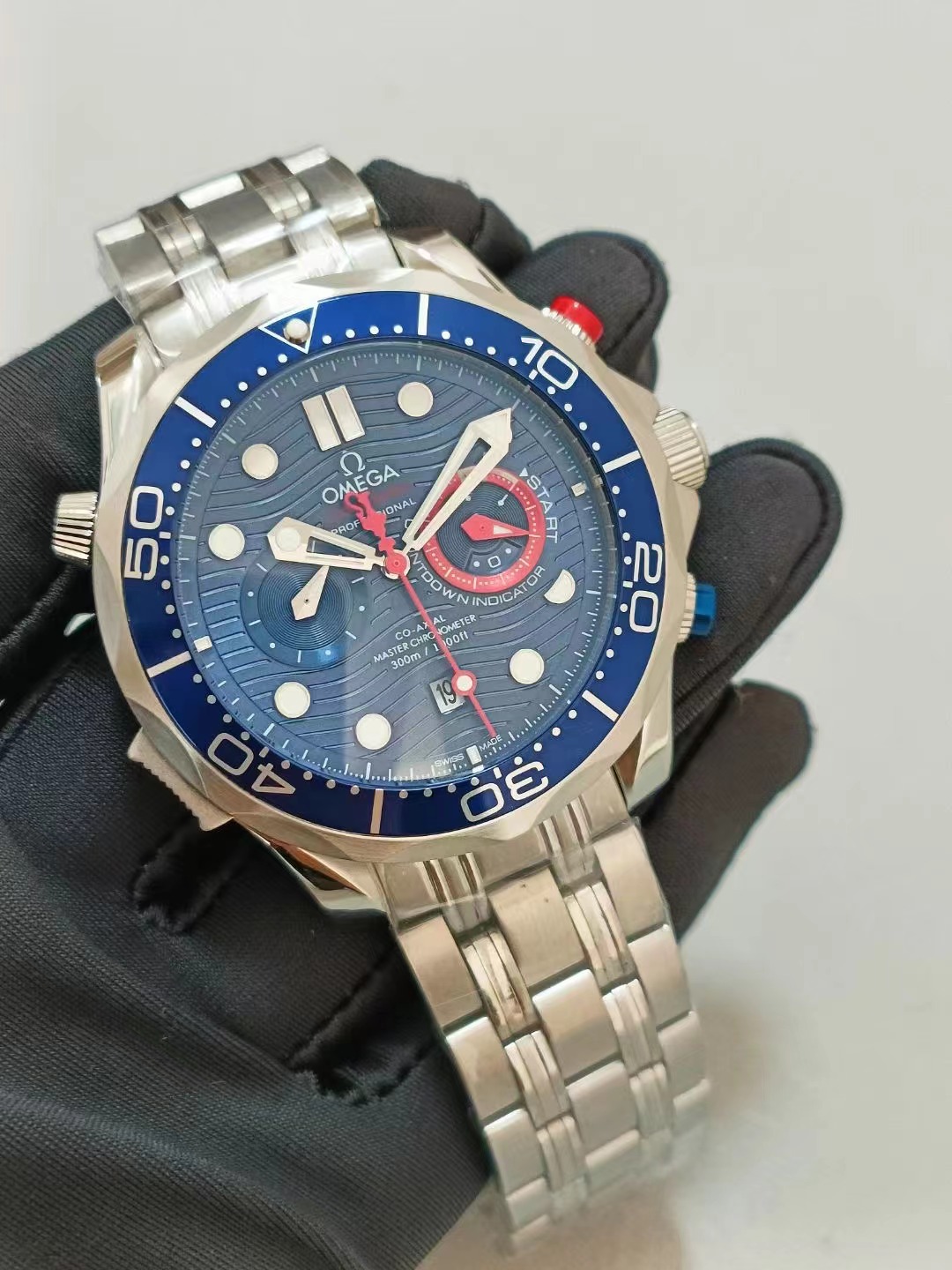 Replica Omega 904l Stainless Steel Automatic Machine Watch 44MM