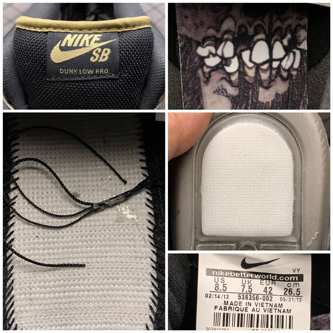 Replica Nike Dunk SB Shoe Nike Dunk SB Low Pushead 2 2 536356-002 39-47.5
