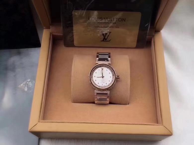 Replica LOUIS VUITTON LV 904l Stainless Steel Quartz Watch 33MM