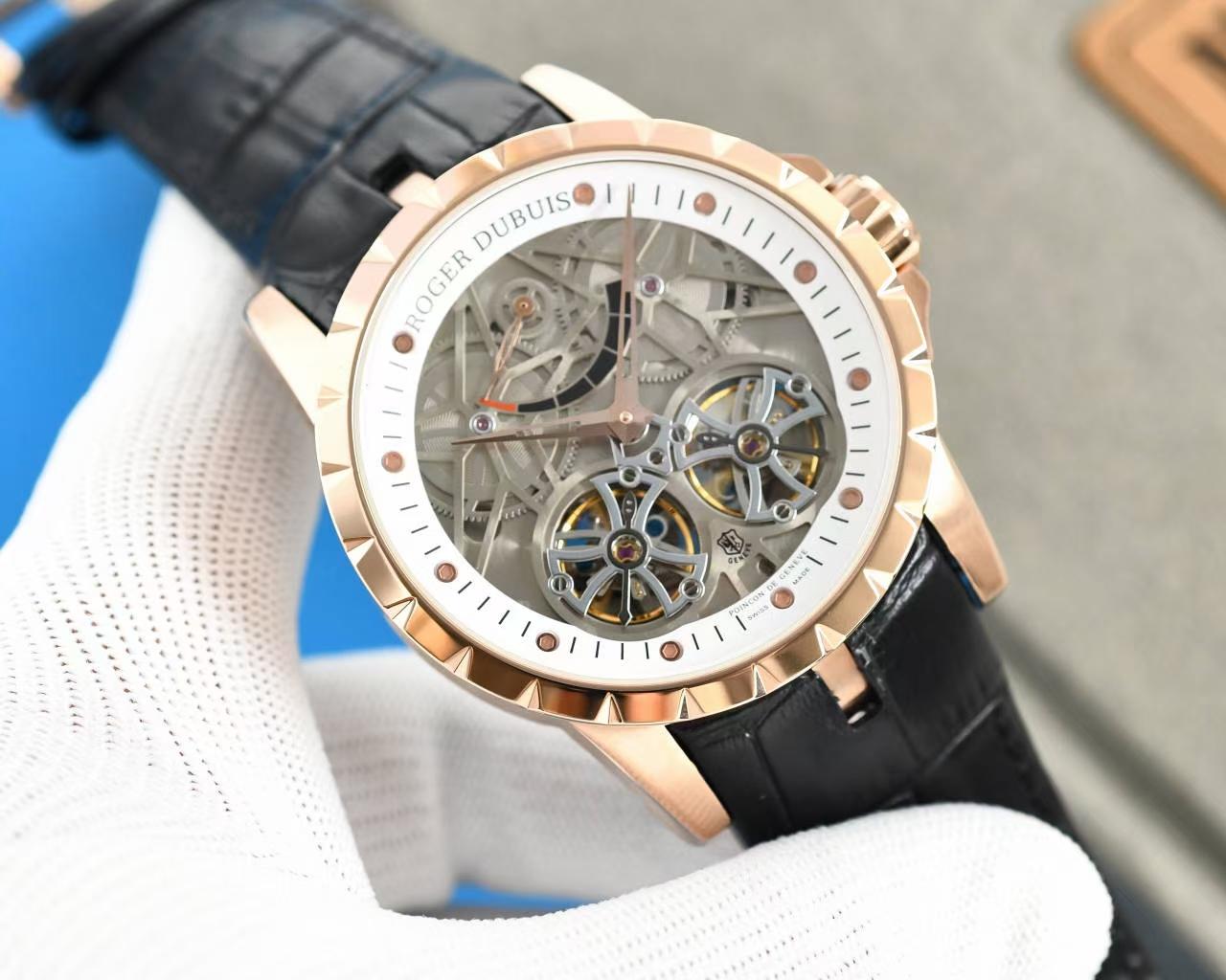 Replica Roger Dubuis 904l Stainless Steel Automatic Machine Watch 46MM