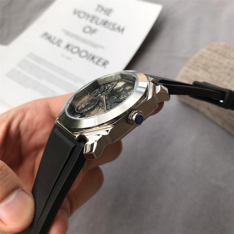Replica BVLGARI 904l Stainless Steel Automatic Machine Watch 42MM