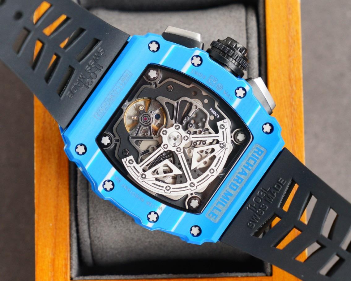 Replica Richard Mille Carbon Fiber Automatic Machine Watch 42MM