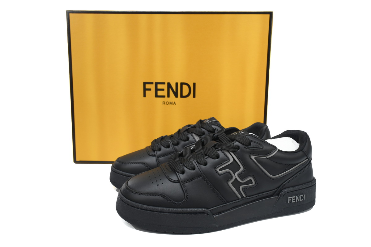 Replica Fendi Shoe Fendi Match Black