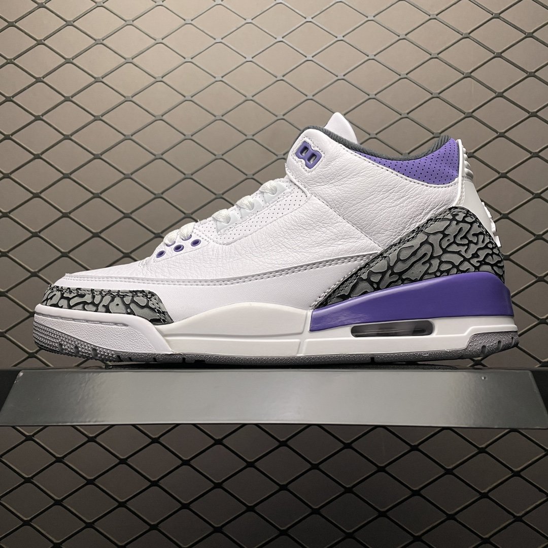 Replica Air Jordan Shoe Air Jordan 3Dark Iris AJ3 CT8532-105 Size 40.5-47.5
