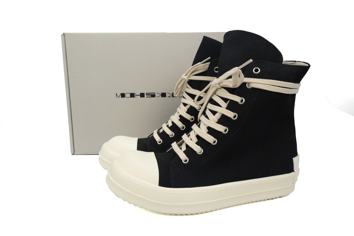 Replica Rick Owens Shoe Rick Owens DRKSHDW Gethsemane High ‘Black Milk’