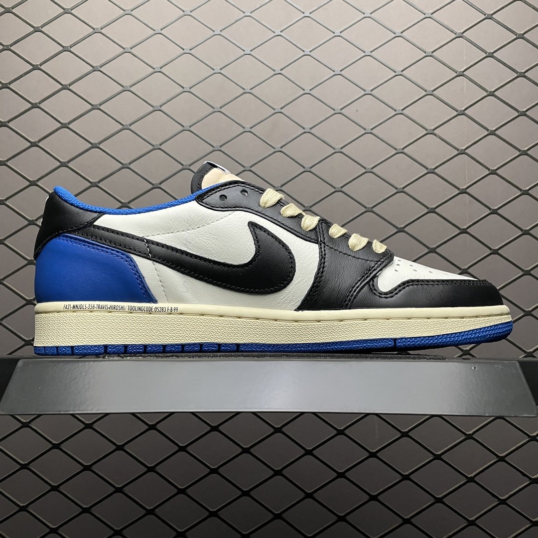Replica Travis Scott Shoe Fragment x Travis Scott x Air Jordan 1 Military Blue DM7866-14