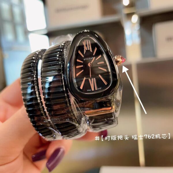 Replica BVLGARI 904l Stainless Steel Quartz Watch 35MM