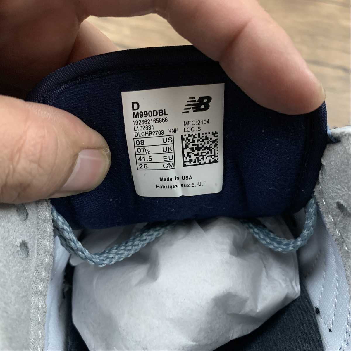 Replica New Balance Shoe New Balance NB990 M990DBL  36 -45