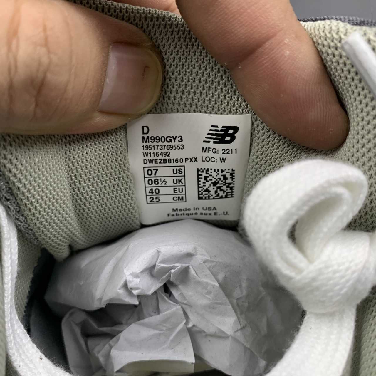 Replica New Balance Shoe New Running Shoes New Balance NB990 M990GY3  36-45