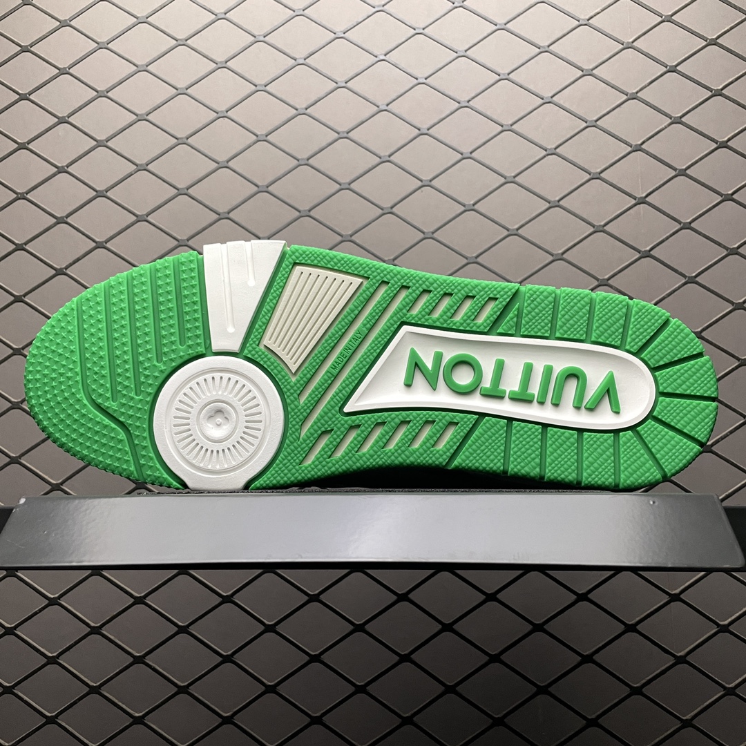 Replica Louis Vuitton Shoe Louis Vuitton LV Trainer Size 38-45 White Green