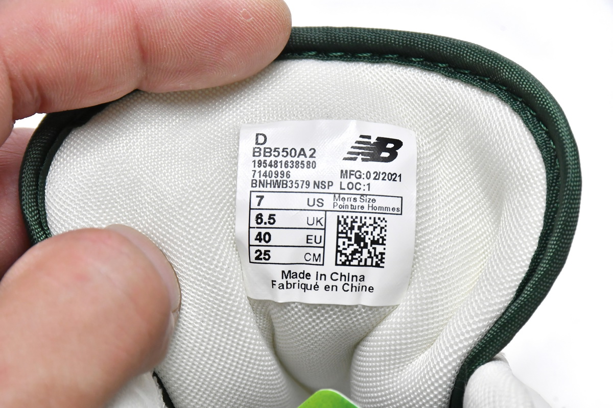 Replica New Balance Shoe BB550A2 Aim Leon Dore x New Balance 550 Green Yellow