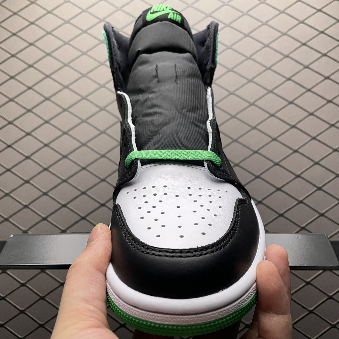 Replica Air Jordan Shoe Air Jordan 1 Black and Lucky GreenDZ5485-031 Size 40.5-47.5