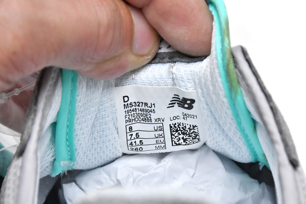 Replica New Balance Shoe MS327RJ1 New Balance Niko x 327 Grey Blue