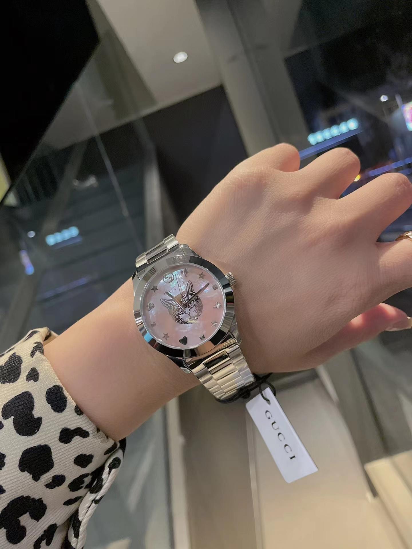 Replica Gucci 904l Stainless Steel Quartz Watch 28MM 38MM