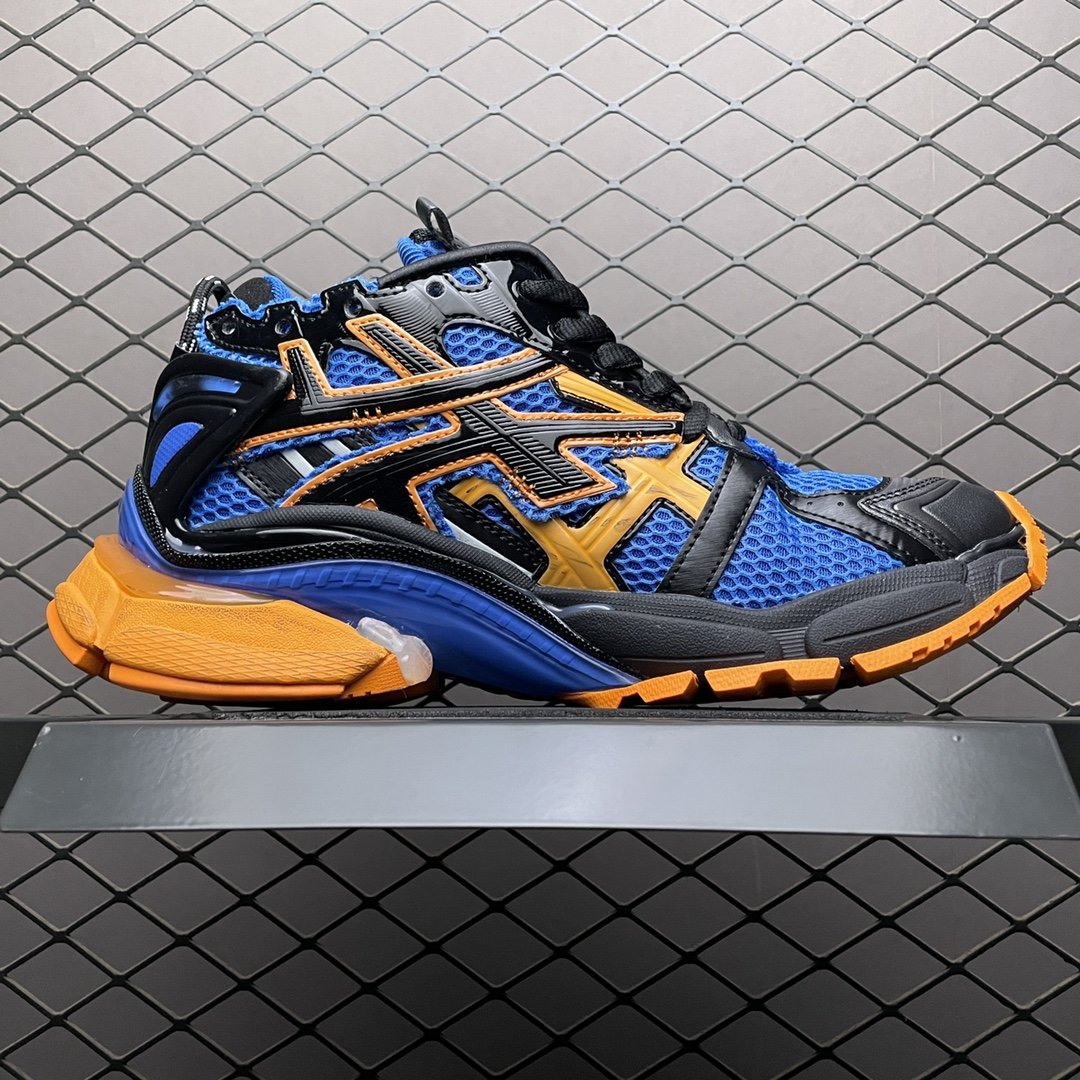 Replica Balenciaga Shoe Balenciaga Runner Blue Orange Size 35-46 63OGUI75