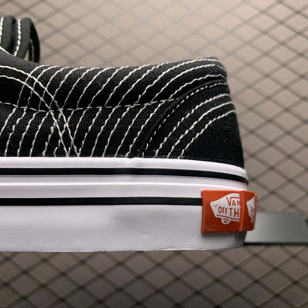 Replica Vans Shoe Vans Era 3ra BLACK WHITE 35-44