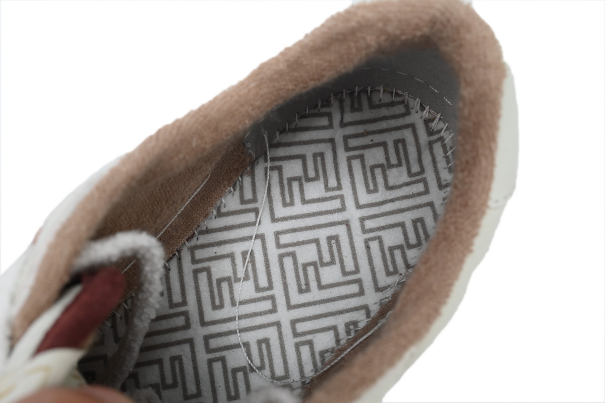 Replica Fendi Shoe Fendi Match White Brown