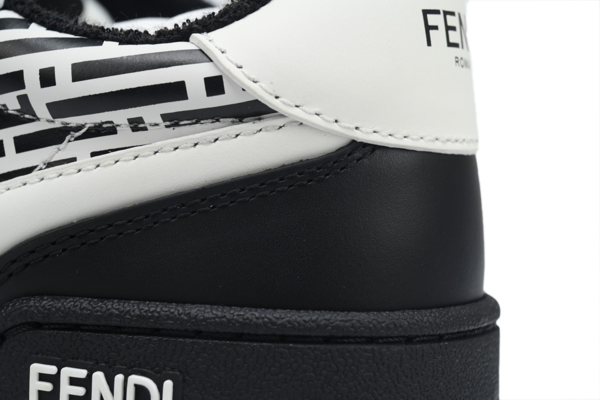 Replica Fendi Shoe Fendi Match Black and White