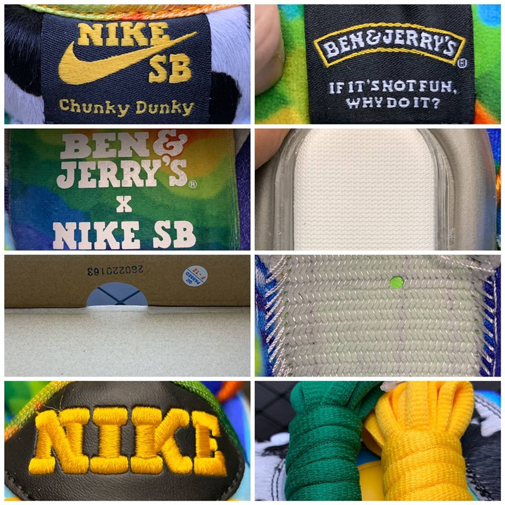 Replica Nike Dunk SB Shoe Ben u0026 Jerrys x Nike SB Dunk Low Pro QS CU3244-100 36-45