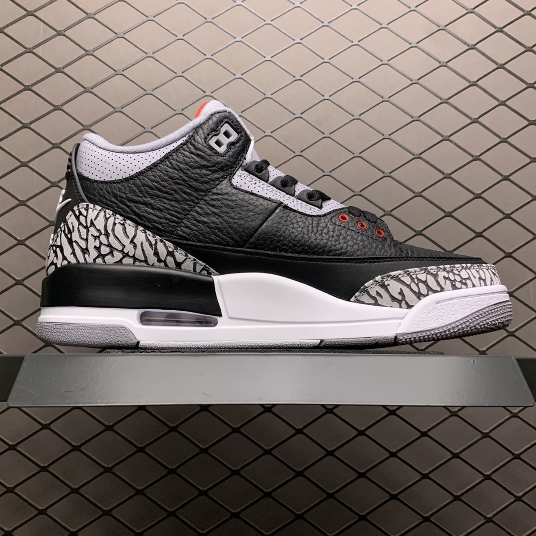 Replica Air Jordan Shoe Air Jordan 3 RetroBlack Cement AJ33 854262-001 40-47 Size M7-M13.5
