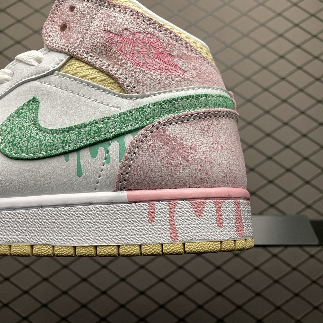 Replica Air Jordan Shoe Air Jordan 1 Mid AJ1 DD1666-100 36-39