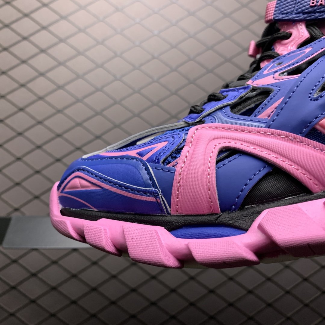 Replica Balenciaga Shoe Balenciaga Track 4.0 Blue Pink 35-46