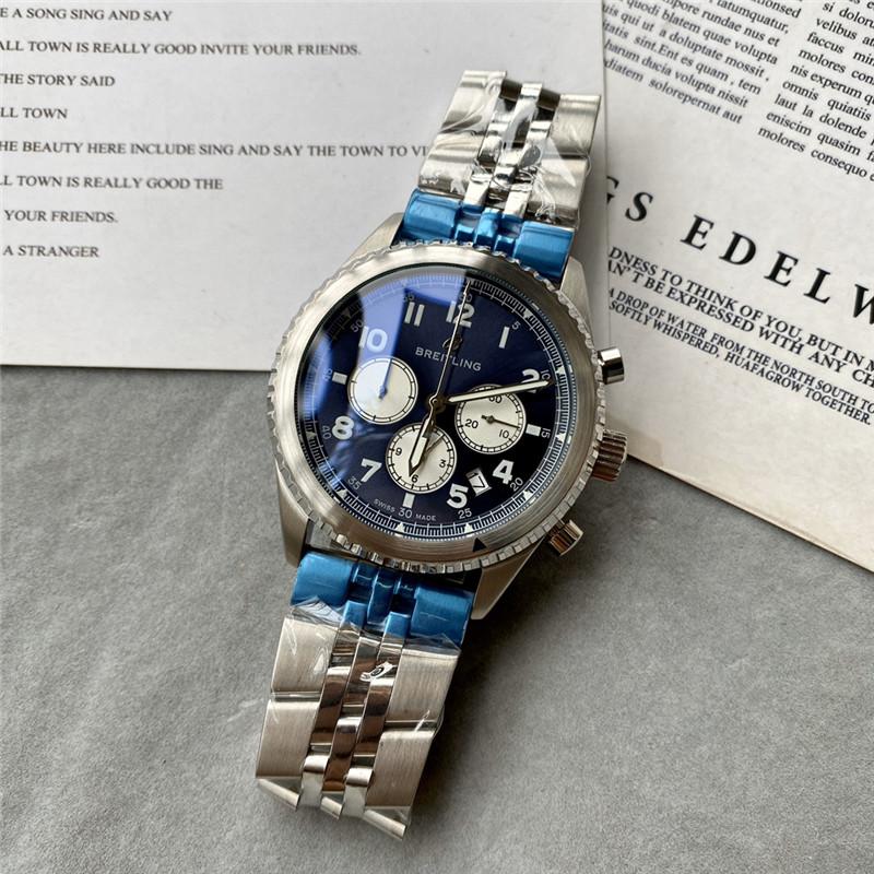 Replica BREITLING 904l Stainless Steel Quartz Watch 42MM