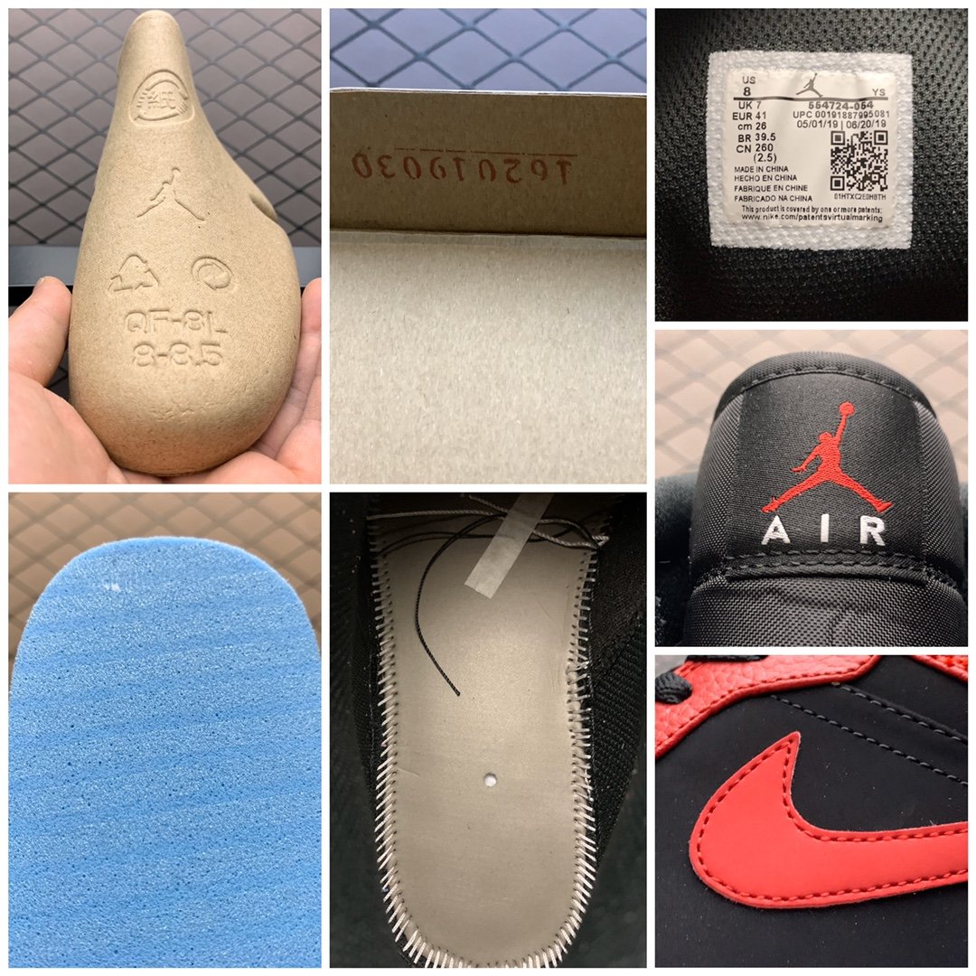 Replica Air Jordan Shoe Air Jordan 1 MID AJ1 554724-054 Size 40-46