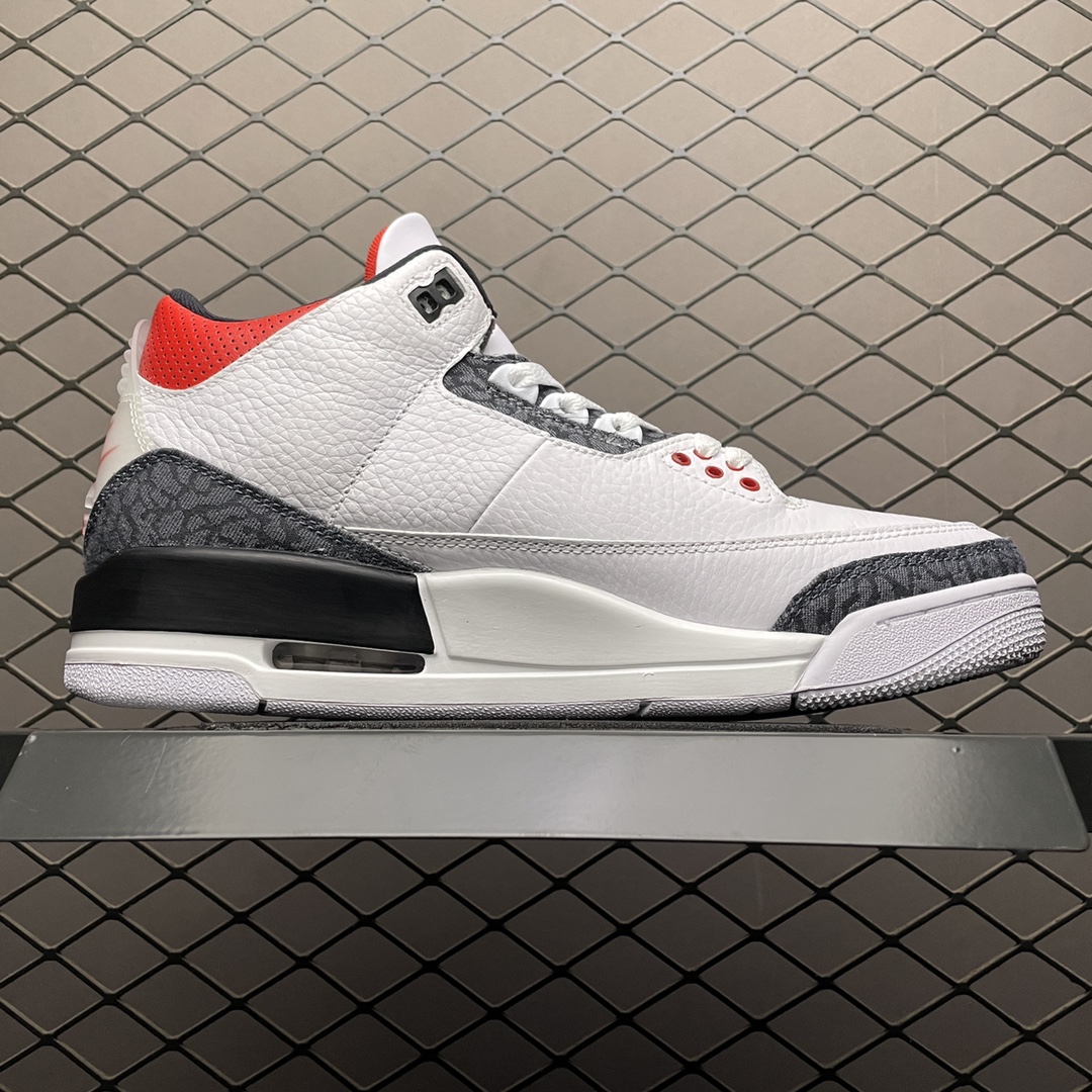 Replica Air Jordan Shoe Air Jordan 3 SE DNM Fire Red CZ6431-100 SIZE 40-46