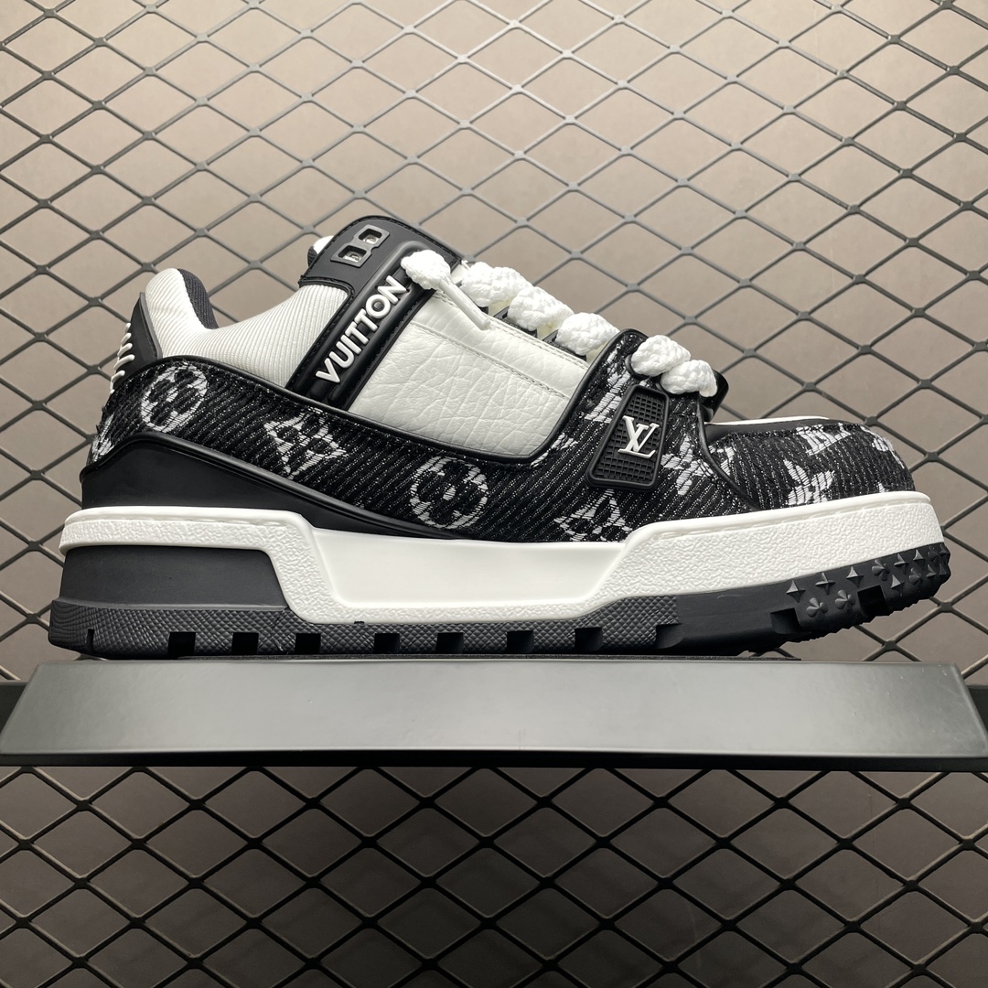 Replica Louis Vuitton Shoe Louis Vuitton LV Trainer Maxi Size 35-46 BK