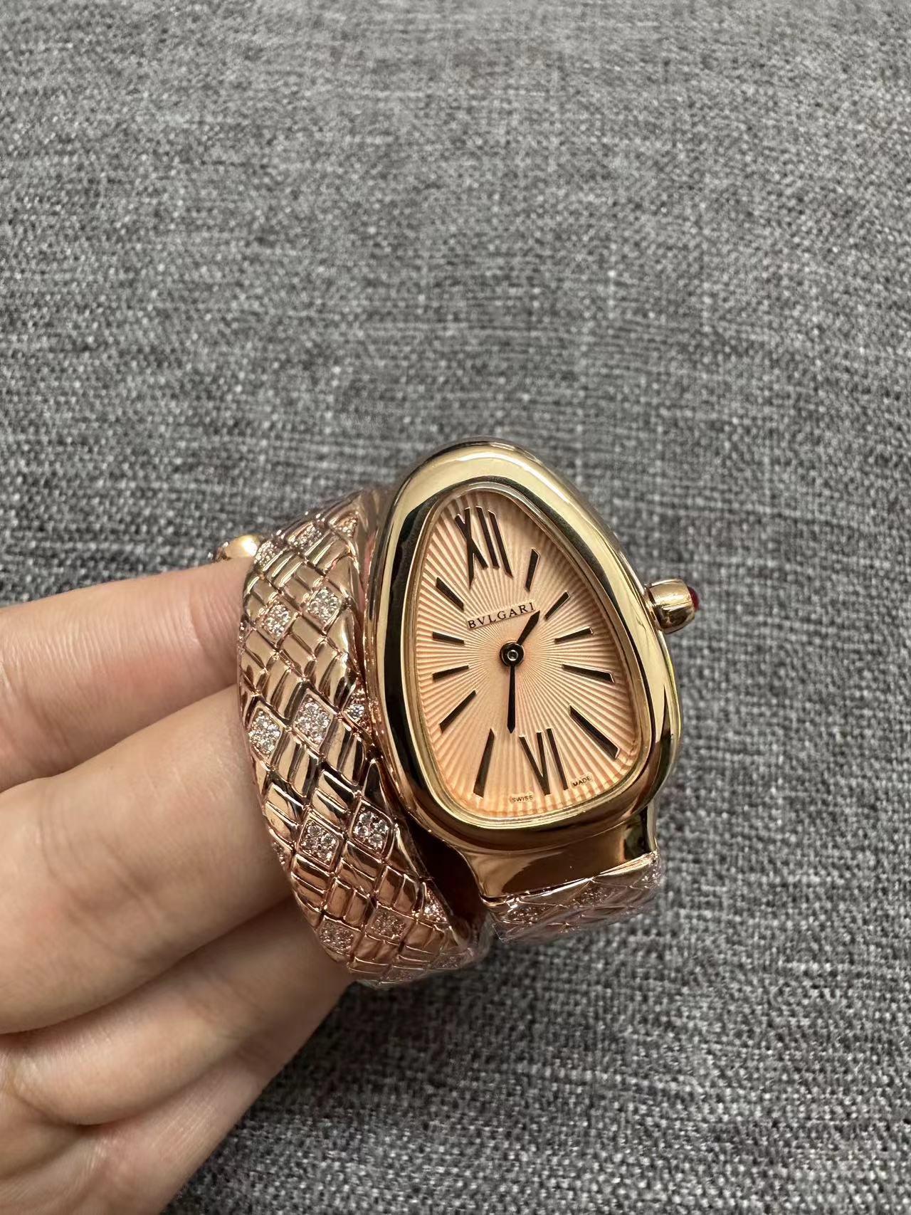 Replica BVLGARI 904l Stainless Steel Quartz Watch 33MM