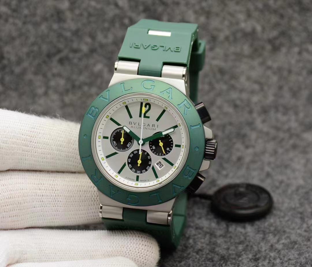 Replica BVLGARI 904l Stainless Steel Quartz Watch 44MM