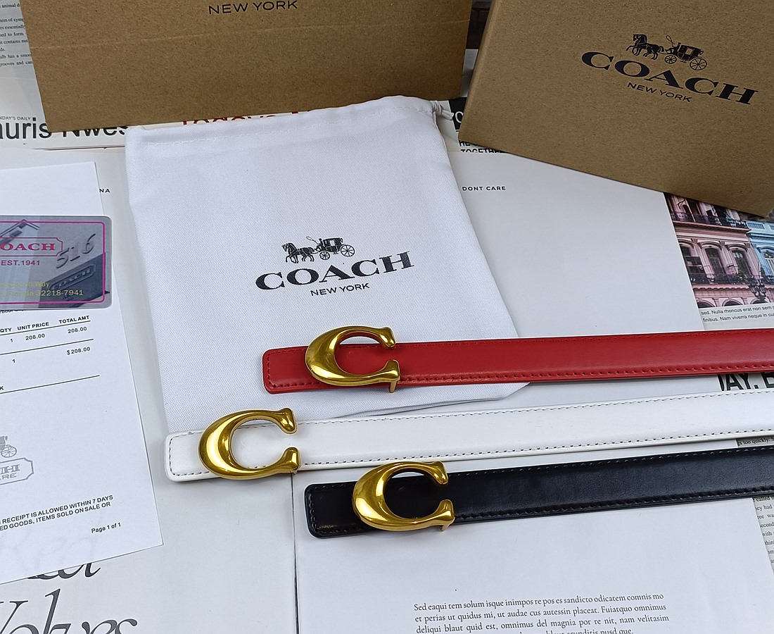 Replica COACH belt